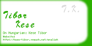 tibor kese business card